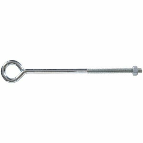 Hillman Hardware Essentials Eye Bolt with Nut, 5/16-18 Thread, Coarse Thread, 0.75in IDx1.406in OD Dia Eye, Stl 320732